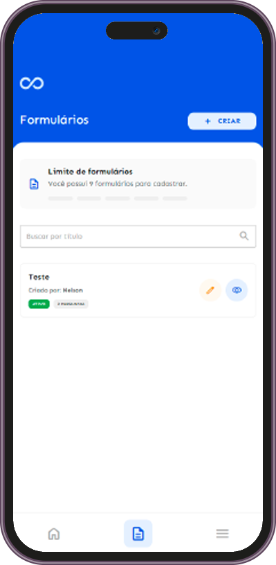 Tela do app Formview